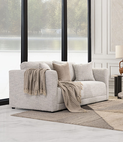 Decorative home accessories on a shelf